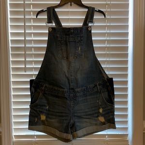 Motherhood overall shorts